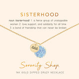 Delta Delta Delta Sisterhood Druzy Necklace