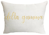 Delta Gamma Throw Pillow