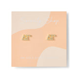 Delta Gamma 18k Gold Plated Stud Earrings