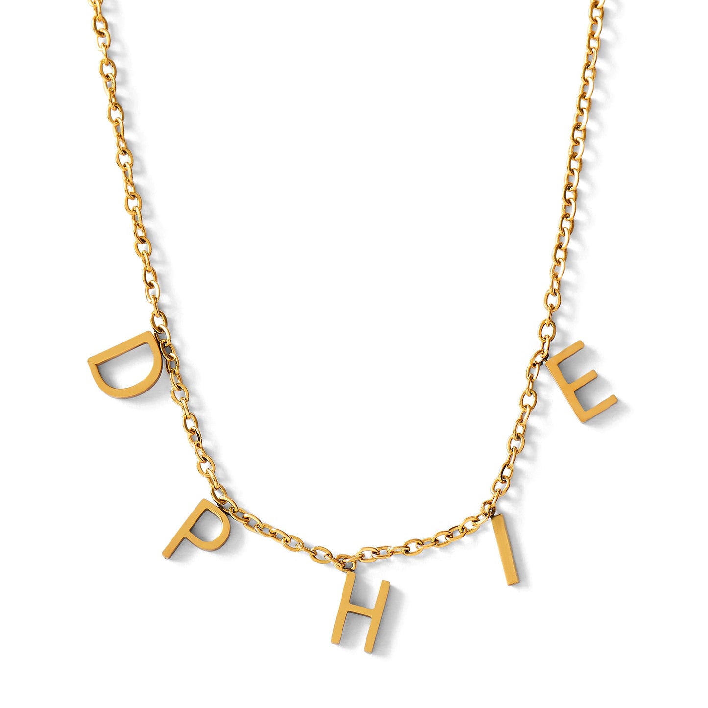 Delta Phi Epsilon Name Necklace