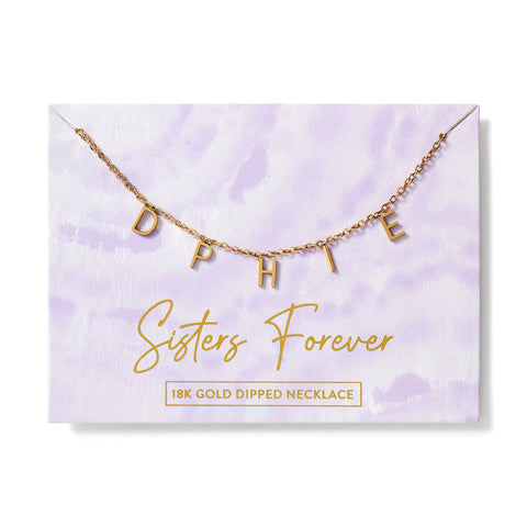 Delta Phi Epsilon Name Necklace