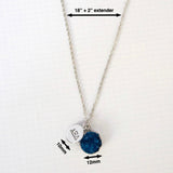 Sigma Delta Tau Sisterhood Druzy Necklace