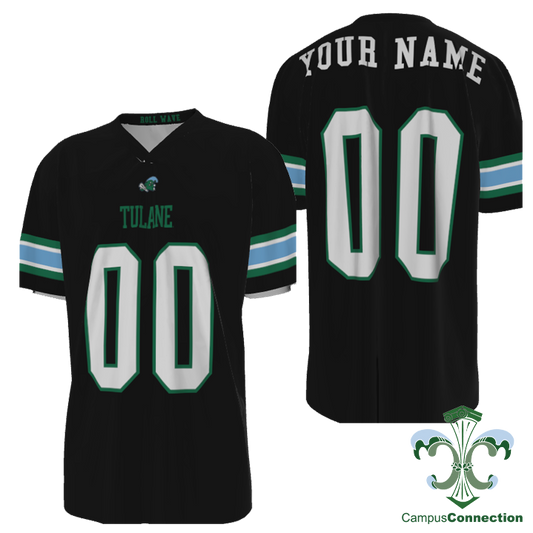 Tulane Replica Customizable Football Jersey - Black