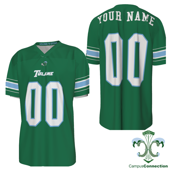Tulane Replica Customizable Football Jersey - Green
