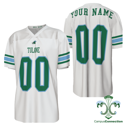 Tulane Replica Customizable Football Jersey - White