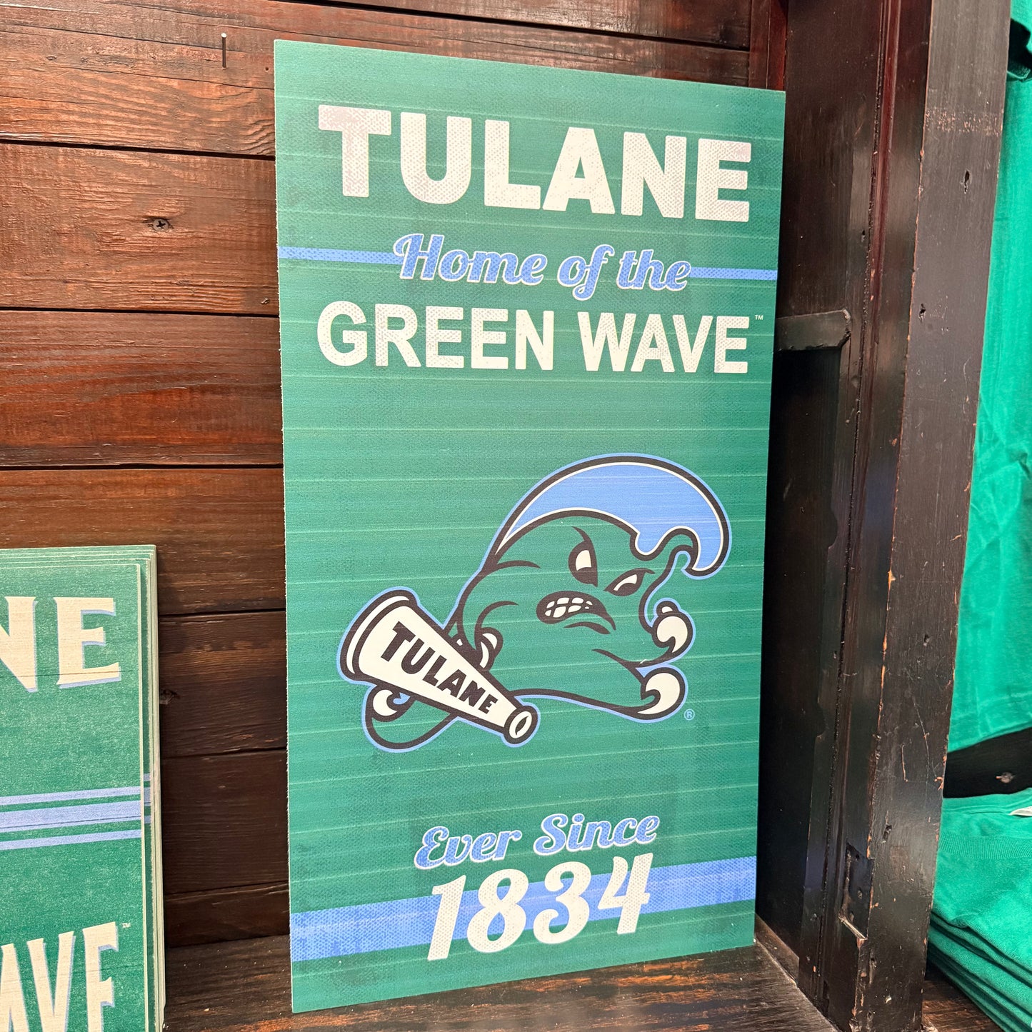 11x20 Home of the Green Wave Sign