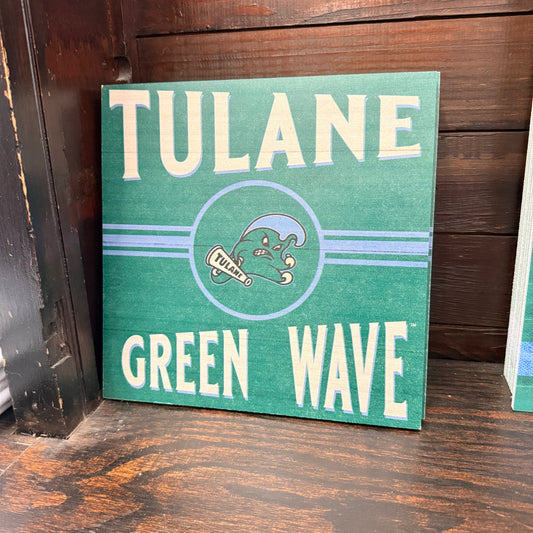 10x10 Retro Green Wave Sign