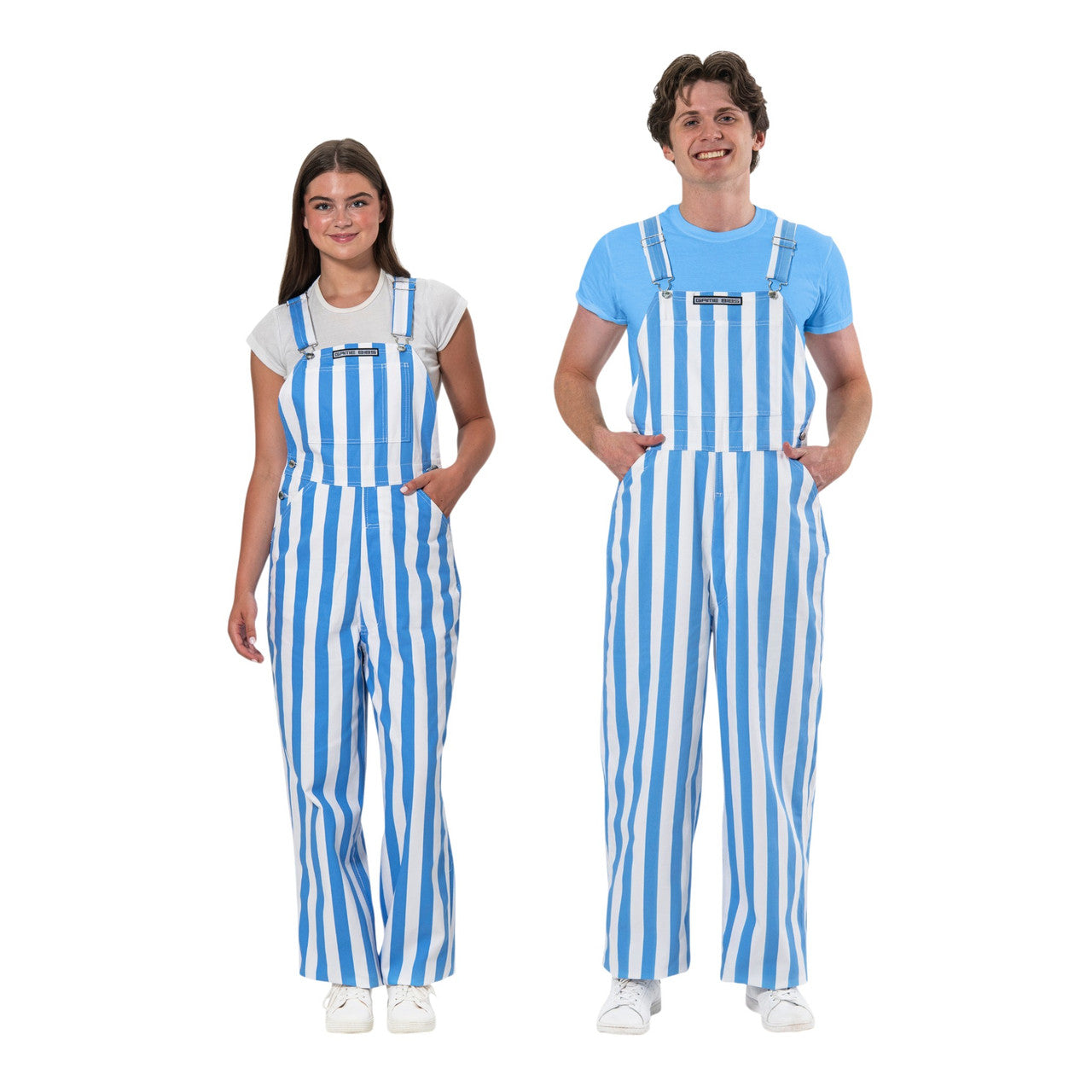 Game Bibs Striped Overalls