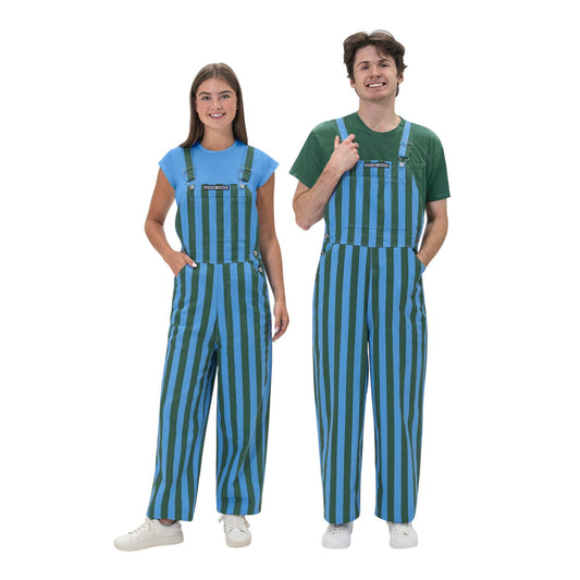 Game Bibs Striped Overalls