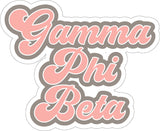 Gamma Phi Beta Retro Sorority Car Magnet Set of 2