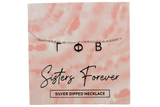 Gamma Phi Beta Silver Greek Letters Necklace