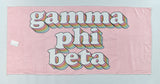 Gamma Phi Beta Plush Retro Beach Towel