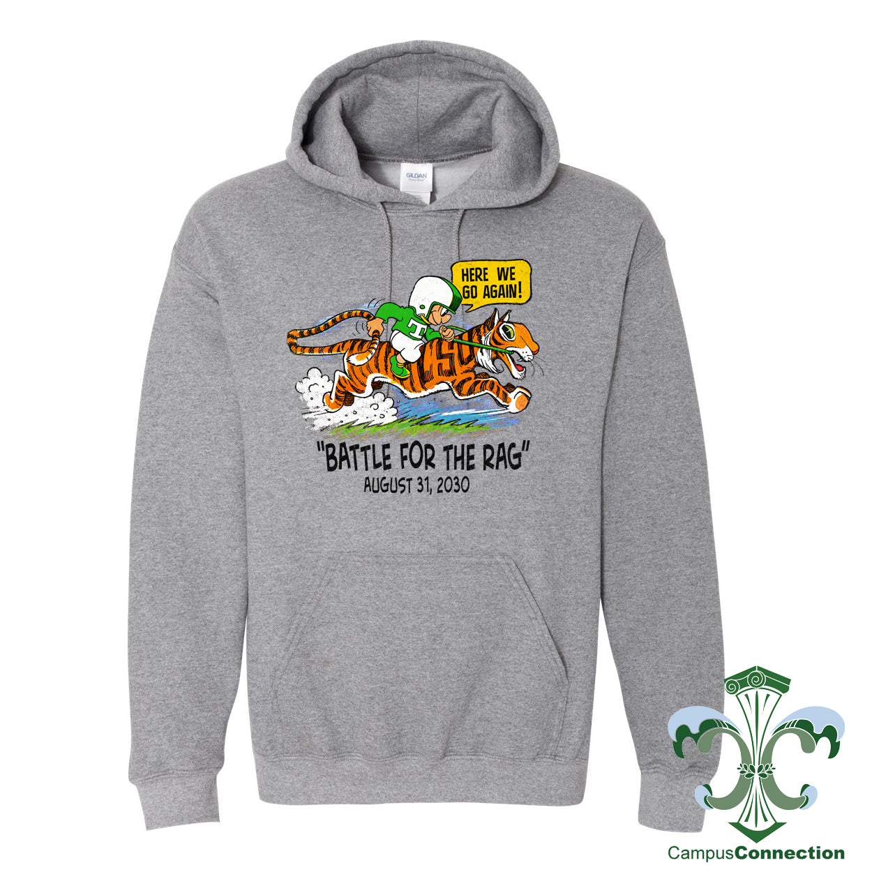 Tulane vs. LSU Battle for the Rag Greenie Hooded Sweatshirt