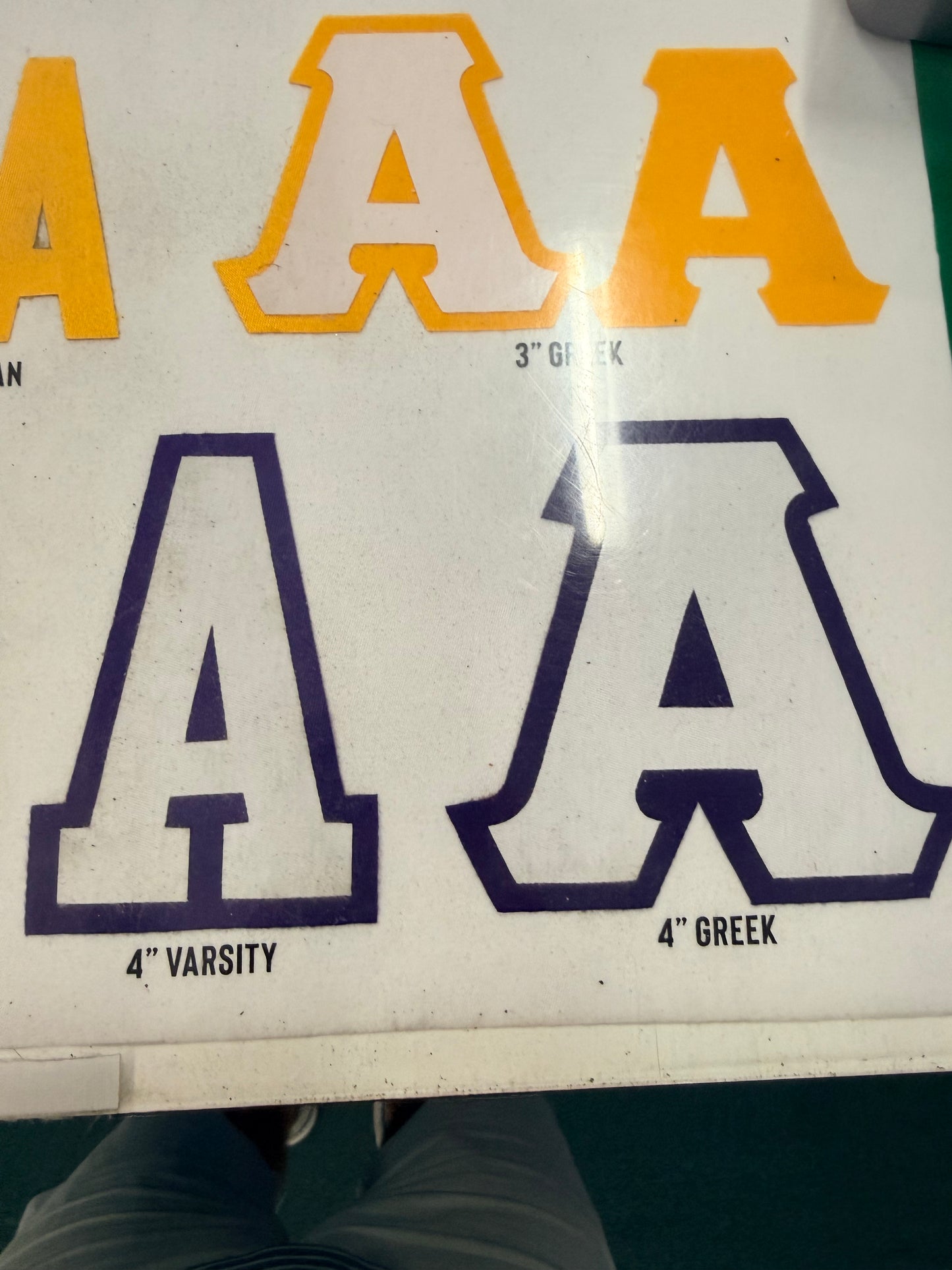 4" Sewn Letters