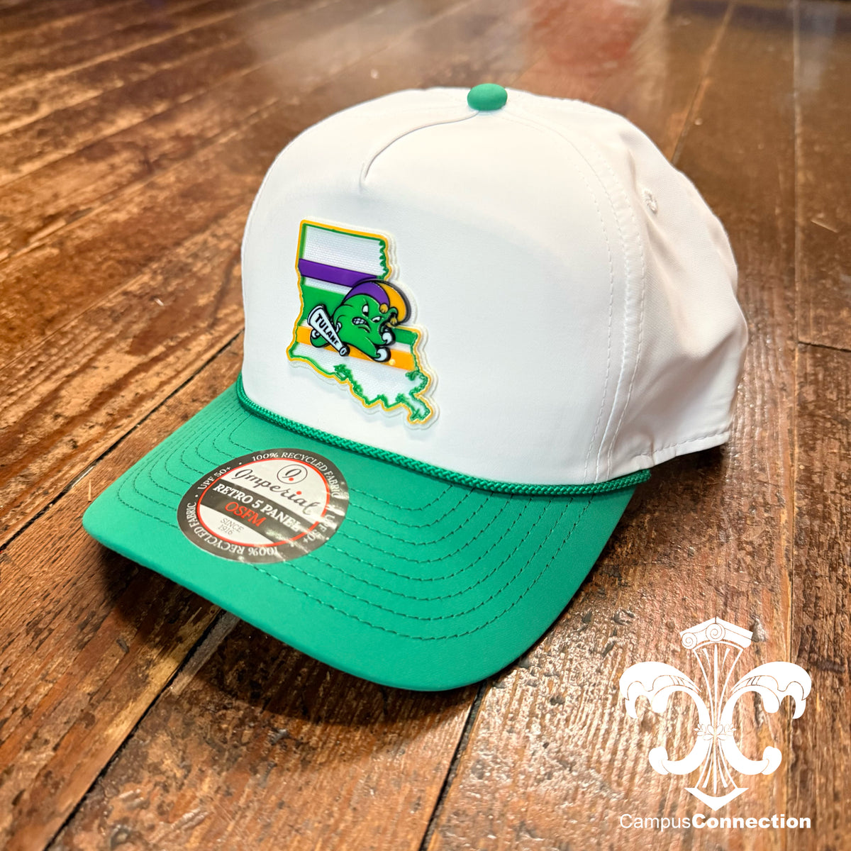 Tulane Mardi Gras State Stripe Rope Hat