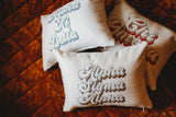 Alpha Sigma Tau Retro Throw Pillow