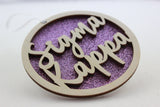 Sigma Kappa - Laser Carved Ornament - 3" Round