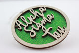 Alpha Sigma Tau - Laser Carved Ornament - 3" Round