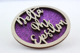 Delta Phi Epsilon - Laser Carved Ornament - 3" Round