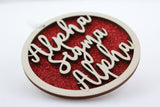 Alpha Sigma Alpha - Laser Carved Ornament - 3" Round