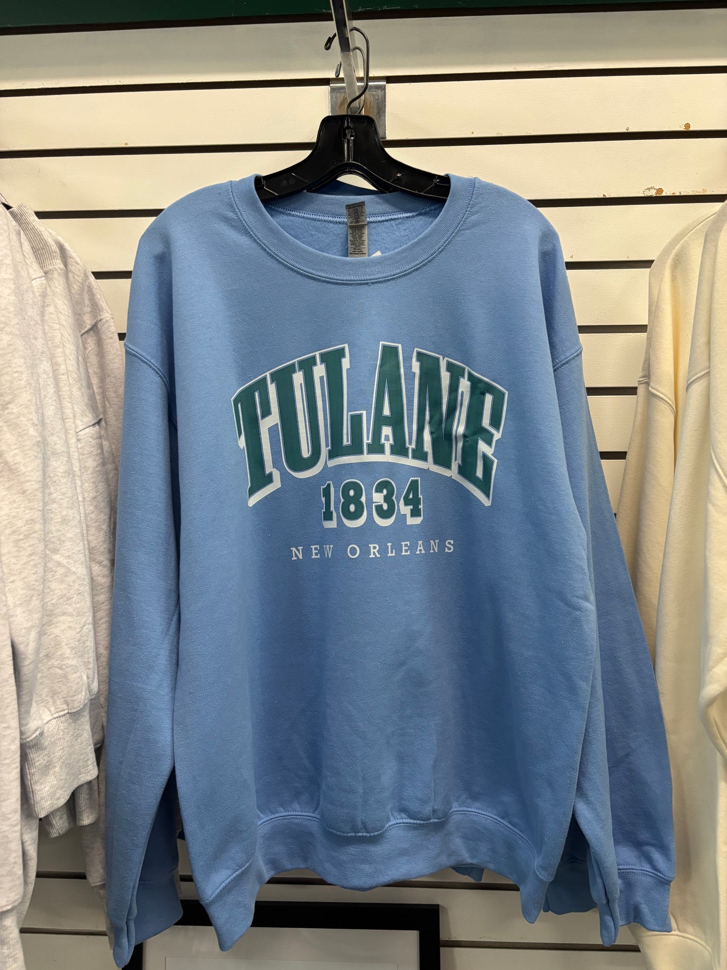 Tulane 1834 Crewneck Sweatshirt - Blue