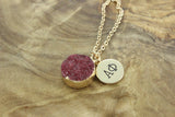 Alpha Phi Sisterhood Druzy Necklace