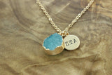 Zeta Tau Alpha Sisterhood Druzy Necklace