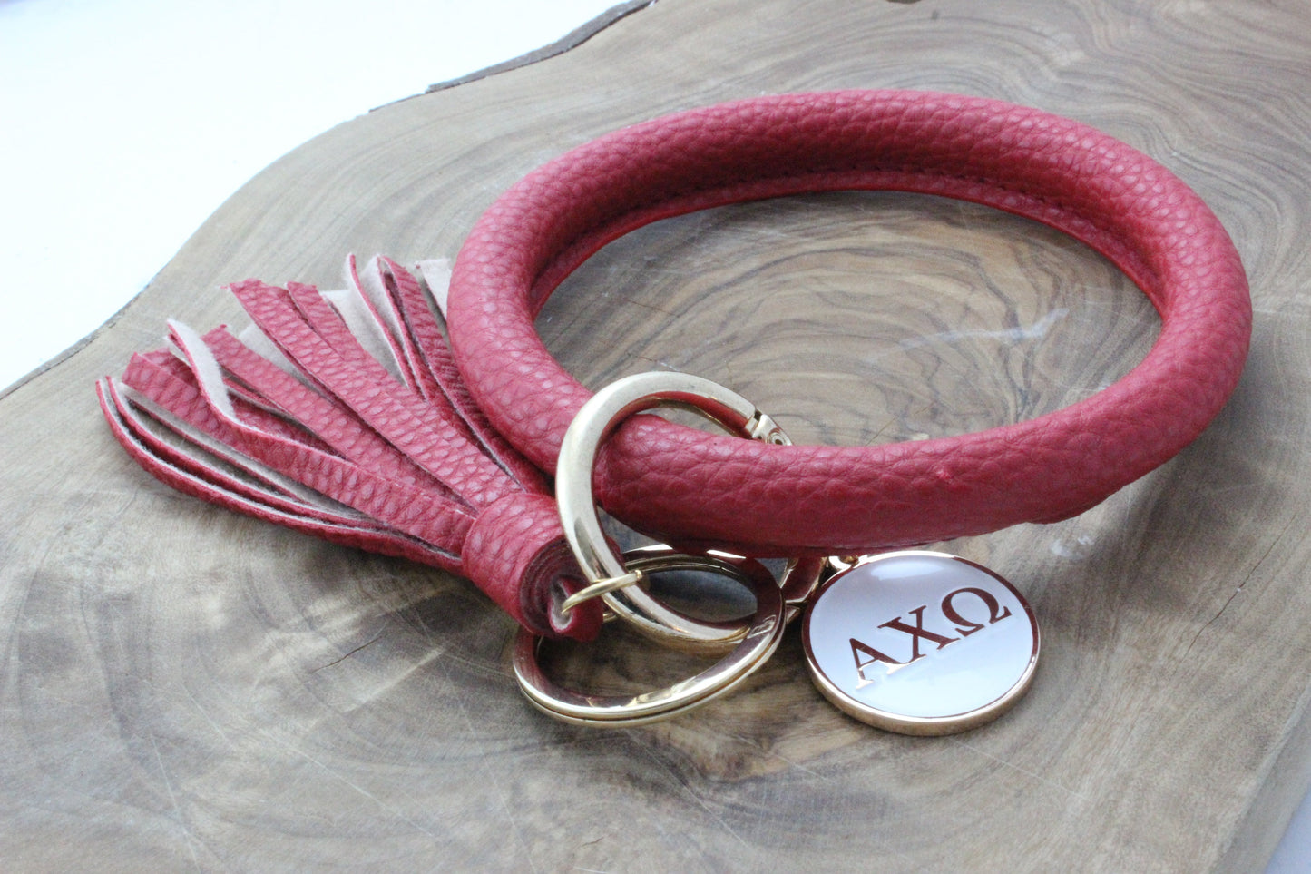 Alpha Chi Omega Bangle Sorority Keychain