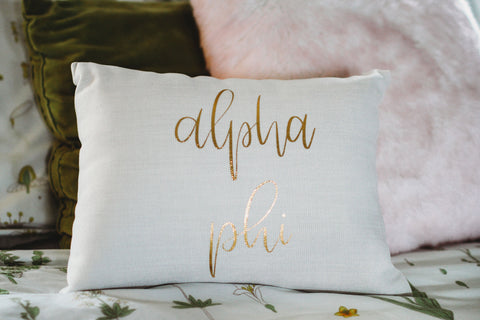 Alpha Phi Throw Pillow