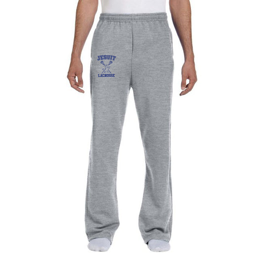 Jesuit Lacrosse Open Bottom Sweatpants - Athletic Heather