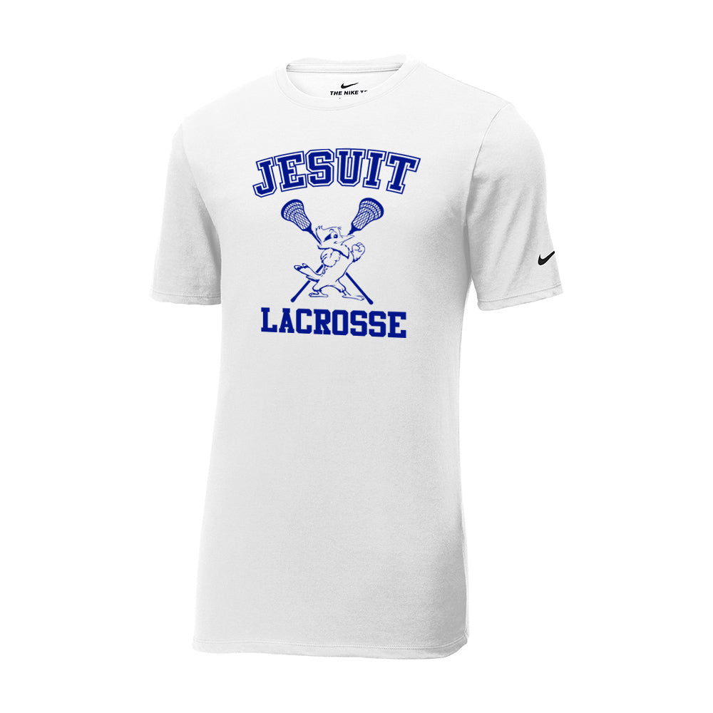 Jesuit Lacrosse Nike Core Cotton T-Shirt - White