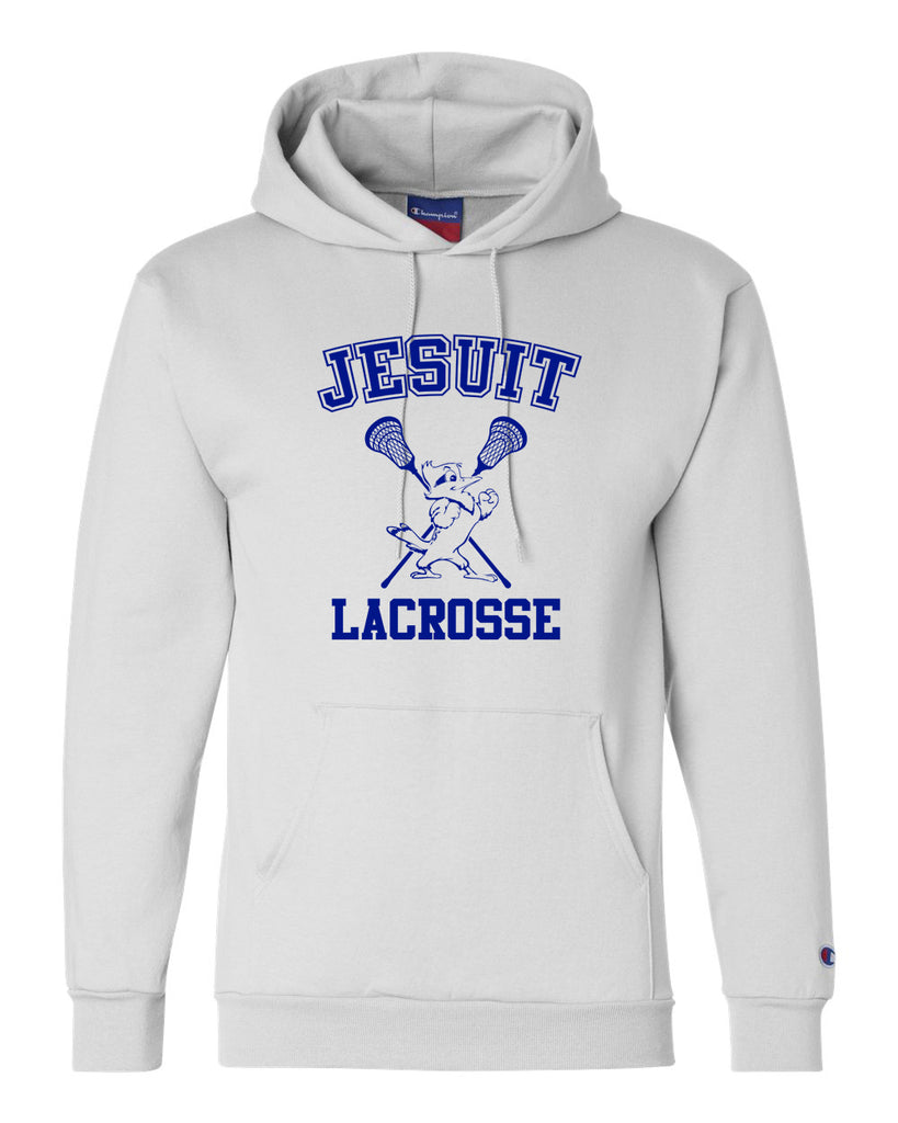 Jesuit Lacrosse Jayson Champion Hooded Sweatshirt - White