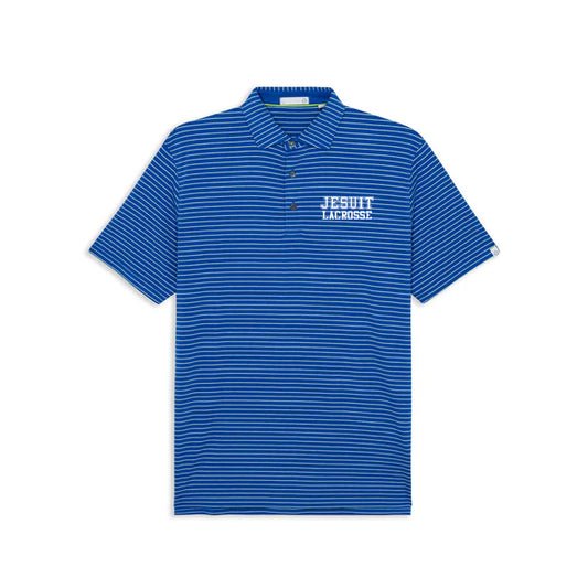 Jesuit Lacrosse Tasc Brookline Stripe Polo
