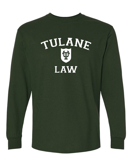 Tulane Law Collegiate Shield Long Sleeve T-Shirt