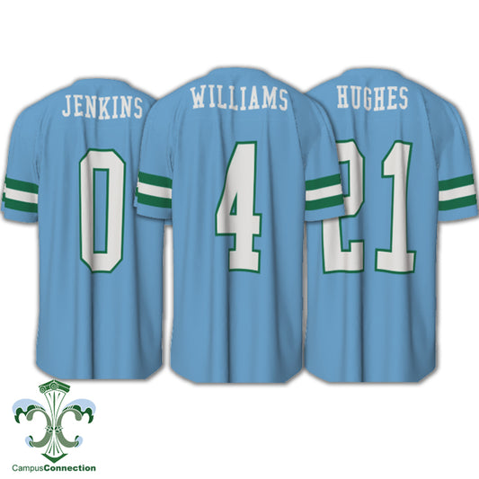 Tulane Player NIL Replica Football Jersey - Blue