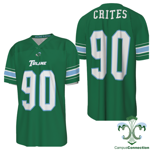 Tulane Football Player NIL Replica Jersey - Green