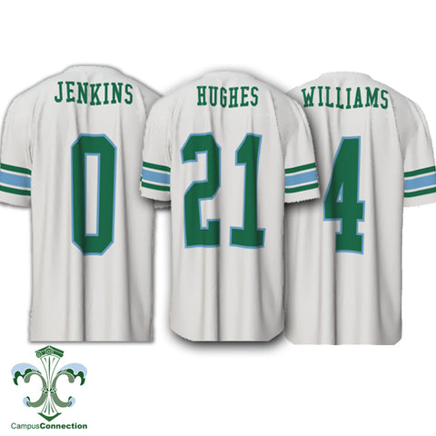 Tulane Player NIL Replica Football Jersey - White