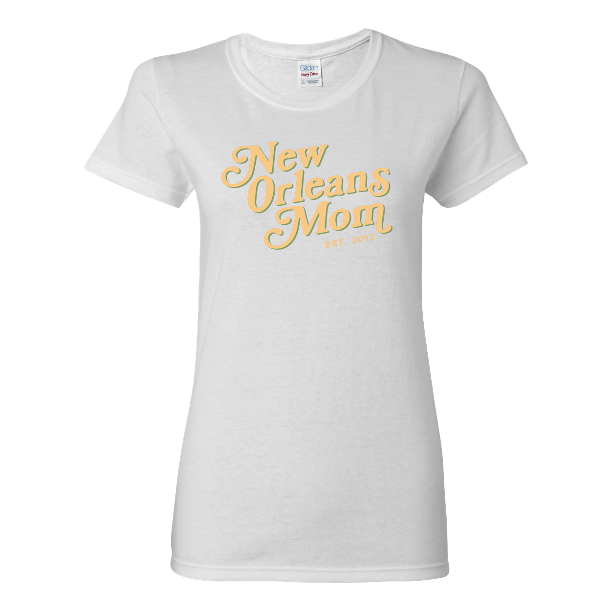 New Orleans Mom Women's Cotton T-Shirt - White