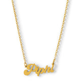 Pi Beta Phi Retro Design Necklace