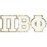 Pi Beta Phi Chenille Stickers - PBP Greek Letter Stickers