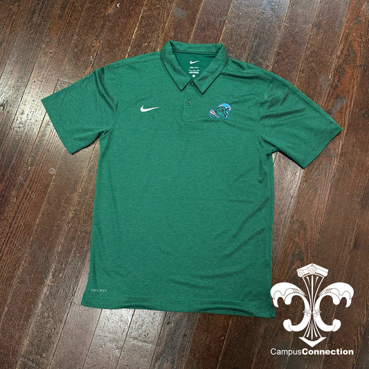 Tulane Nike DriFit Heathered Polo
