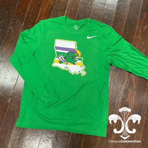 Mardi Gras Louisiana Jester Wave Nike Long Sleeve Shirt