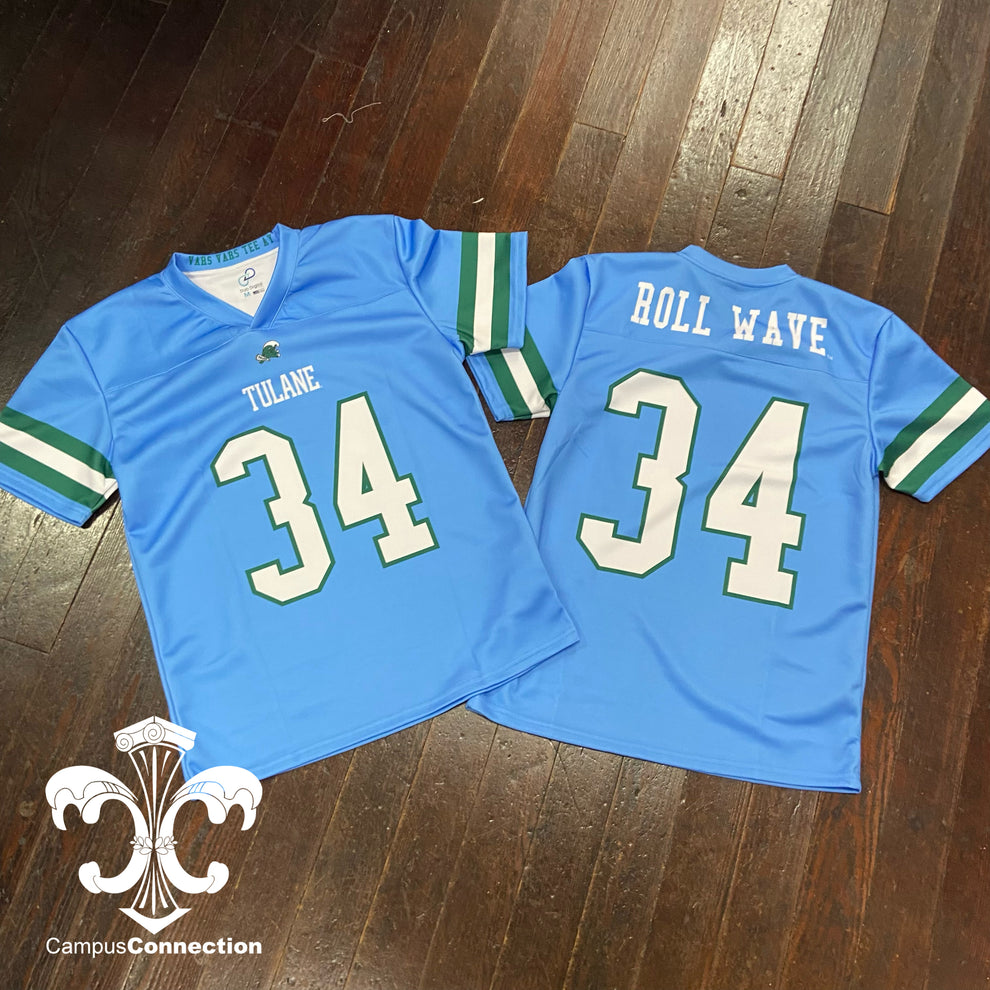 Tulane Replica Football Jersey - Blue – Campus Connection