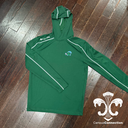 Tulane Angry Wave Columbia Omni-Wick Shotgun Hoodie