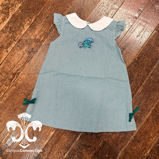 Tulane Toddler Ella Gingham A Line Dress