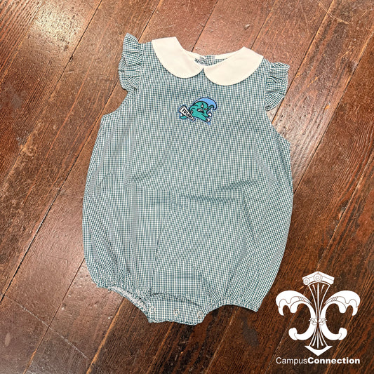 Tulane Baby Caroline Angel Wing Bubble Onesie