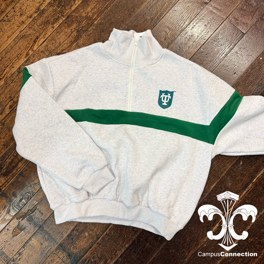 Tulane Shield Two-Toned Half-Zip Sweatshirt