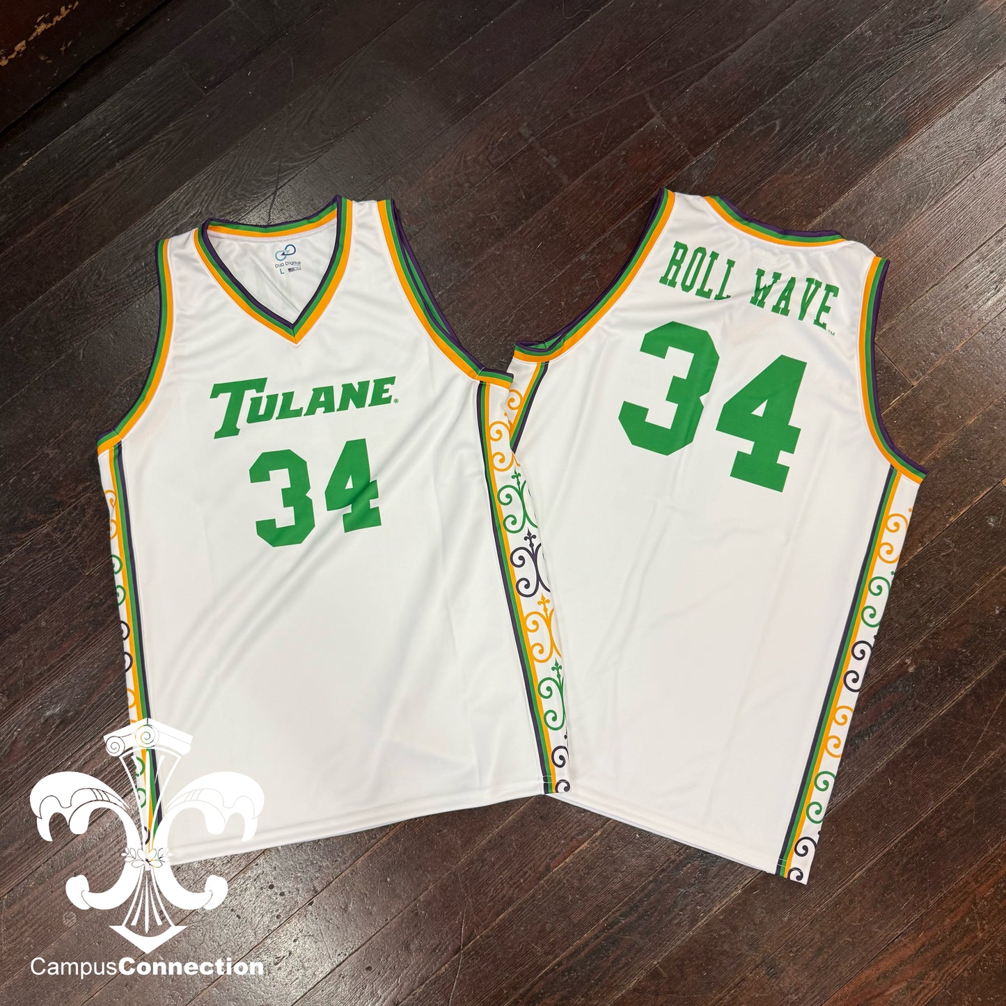 Tulane Mardi Gras Basketball Jersey