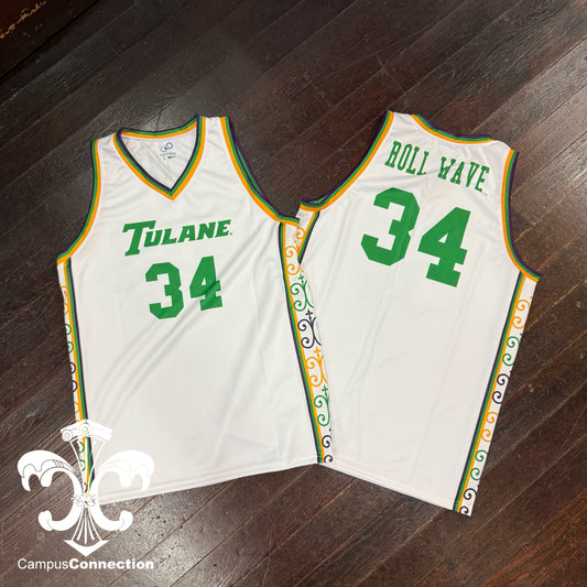 Tulane Mardi Gras Basketball Jersey