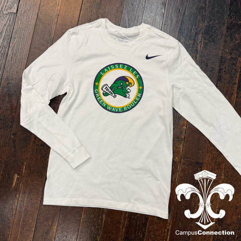 Mardi Gras Jester Wave Circle Nike Long Sleeve Shirt